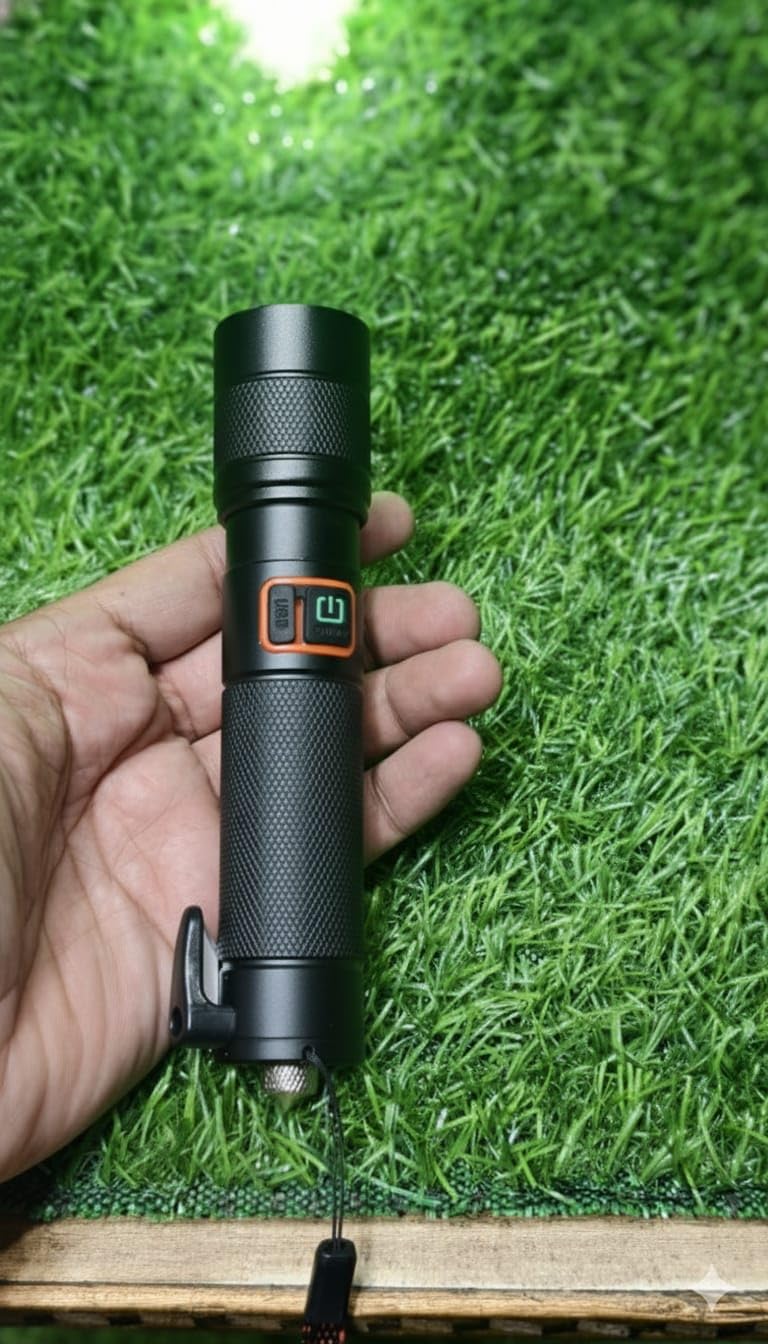 M986 Car Emergency LED Light, Black, 4 Different Modes, Hammer and Seatbelt Cutter, Zoomable Torch Emergency Car Escape Tool, Window Breaker-image-31
