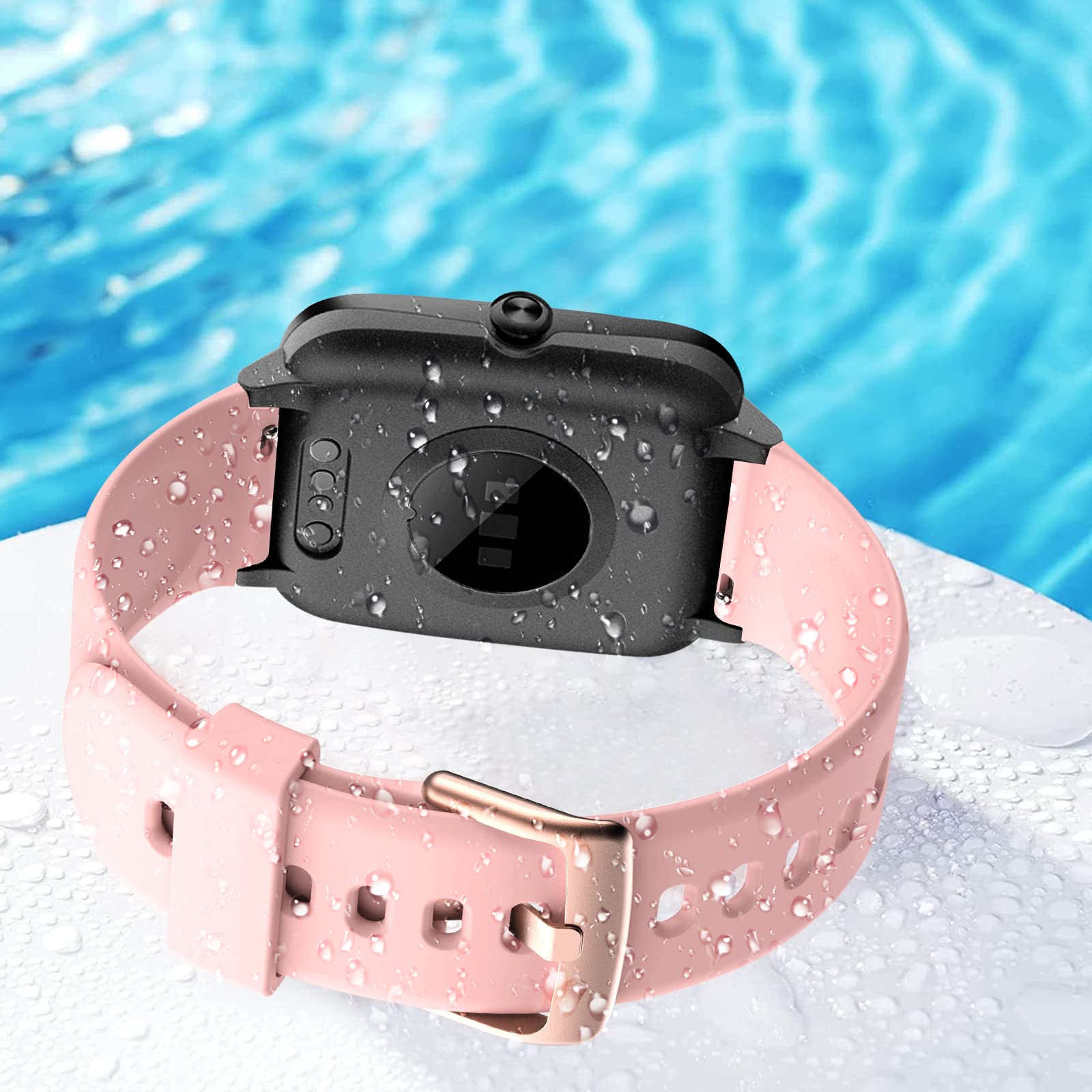 Cinturino Silicone 19mm Per ID205L E Altri Smartwatch: Ricambio Morbido E Quickshipe, Regolabile (Nero)