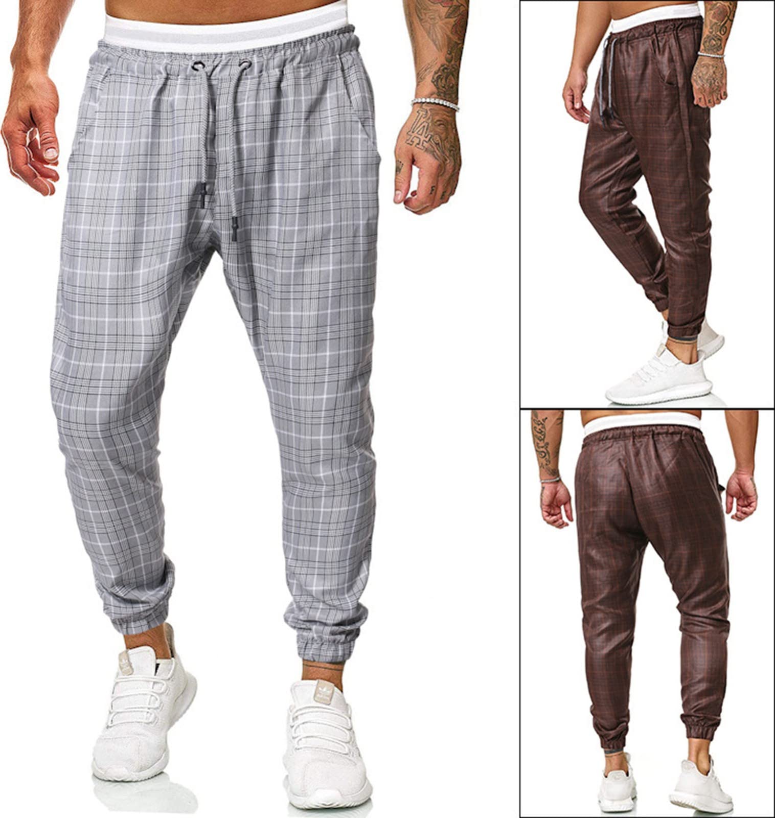 Pantaloni A Righe Da Uomo Pantaloni Casual Estivi Alla Moda Pantaloni A Sezione Sottile Uomo Pantaloni Da Jogging Slim Fit Con Tasche All'aperto Pant Eleganti 1,XL