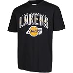 Ultra Game NBA Official Mens Super Soft Supreme T-Shirt - Unisex, Los Angeles Lakers, Black, XX-Large