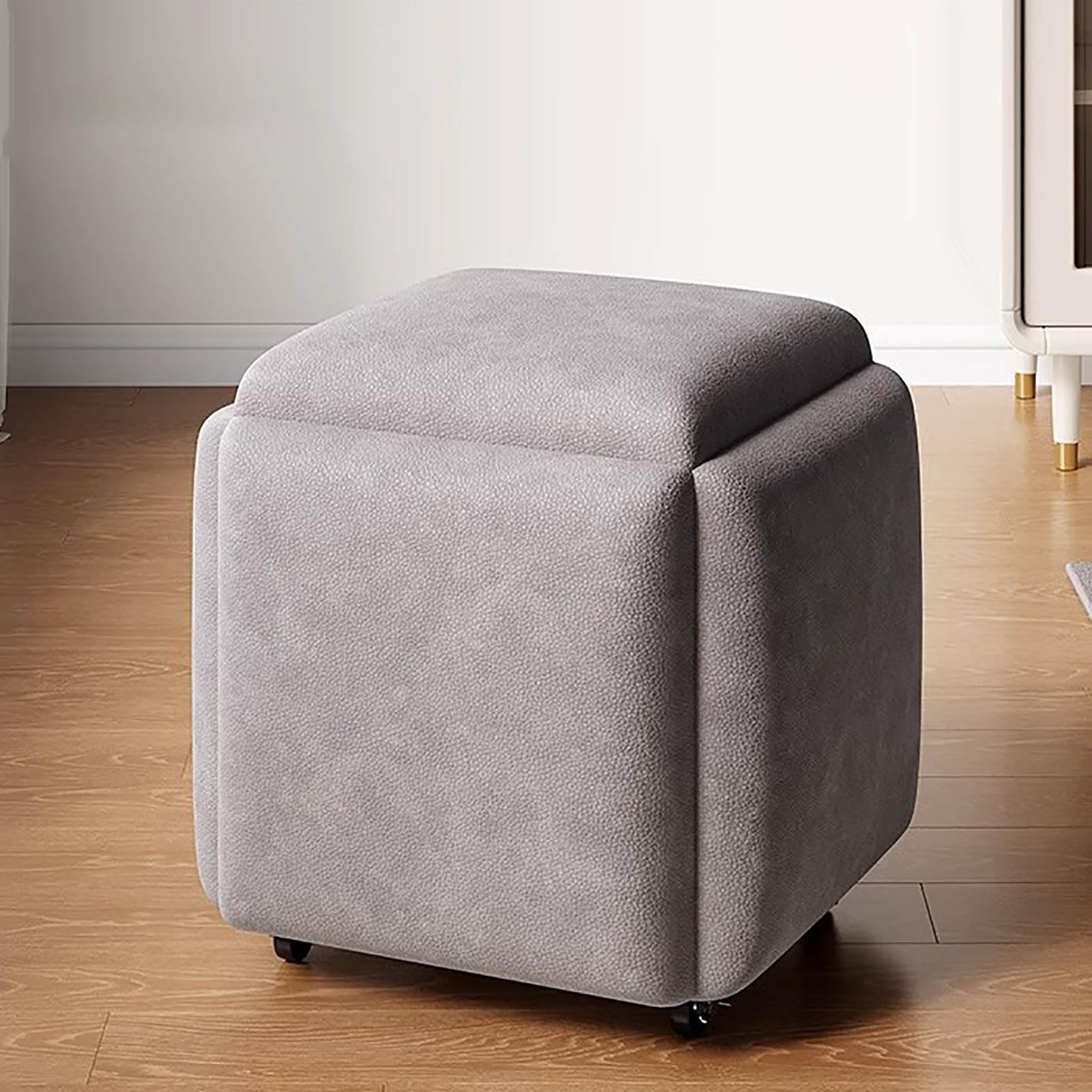 Pouf cube d'assise 5 en 1 pour des soirées conviviales au salon