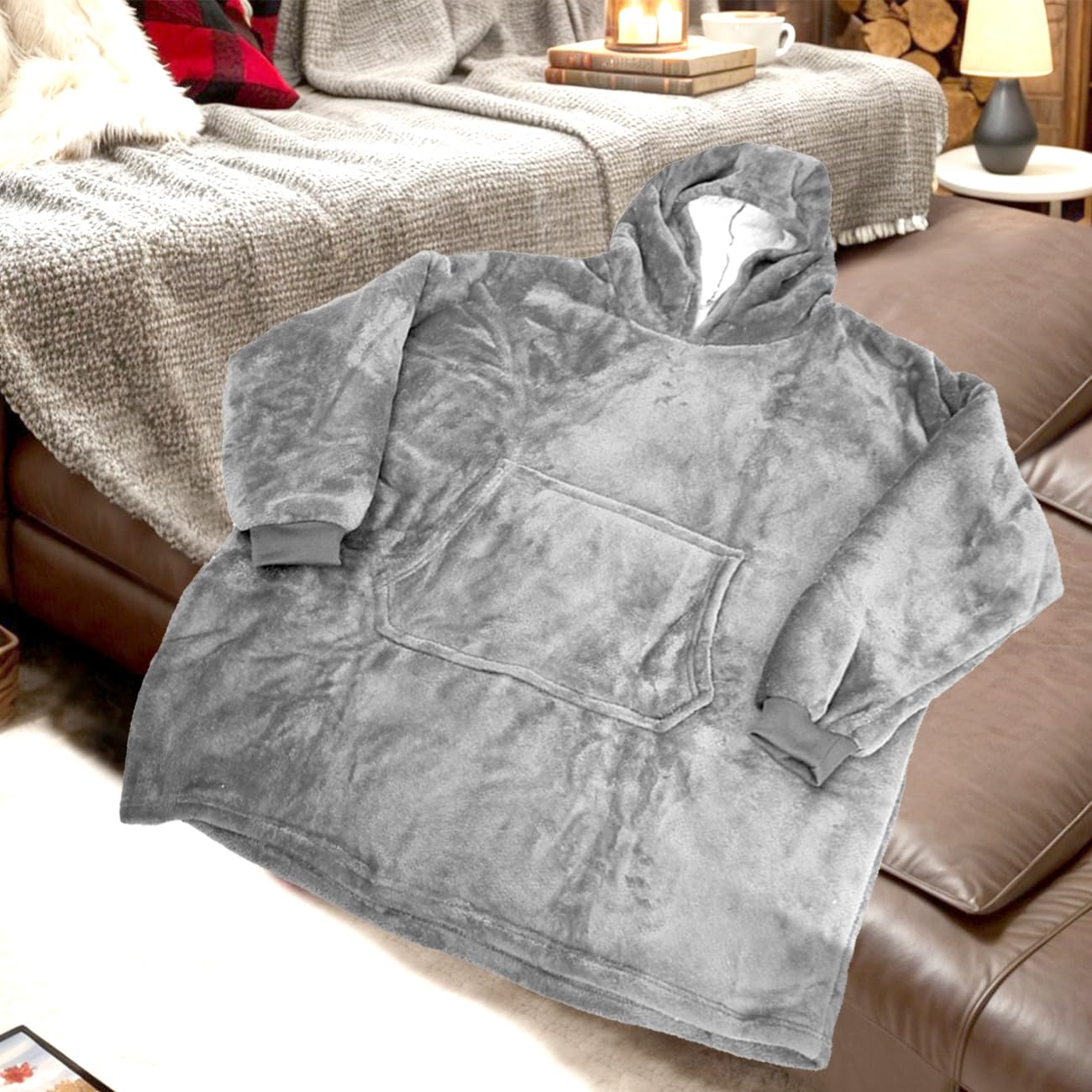 Manta de Sudadera Gigante con Capucha,Suave Sudadera con Capucha de Gran Tamaño,Manta con Capucha portátil con Bolsillo Frontal y Manga Larga,para Hombres,Mujeres,Adultos,Adolescentes