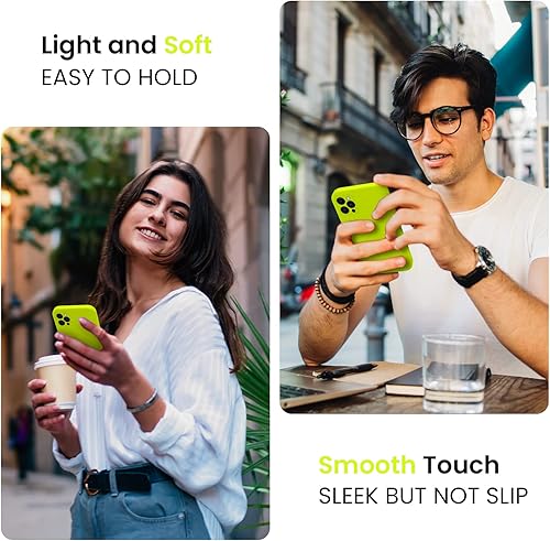 Miniatura 2 de FireNova Funda para iPhone 13 Pro Max, funda de silicona mejorada protección de cámara con 2 protectores de pantalla, forro interior de microfibra