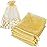 HRX Package 100pcs Organza Bags Gold, 5x7 inch Mesh Drawstring Gift Bags Jewelry Pouches for Christmas Candy Party Favor