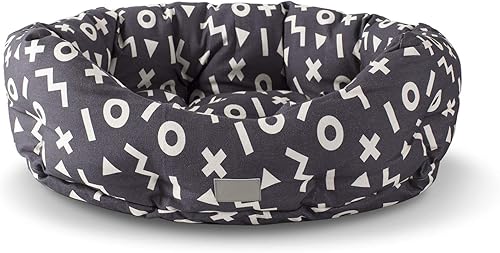 Vista 21 de Fringe Studio - Cama para mascotas Nosey Dog Spot Round Cuddler, 20 x 19 x 8 pulgadas (203001), pequeña par acampar