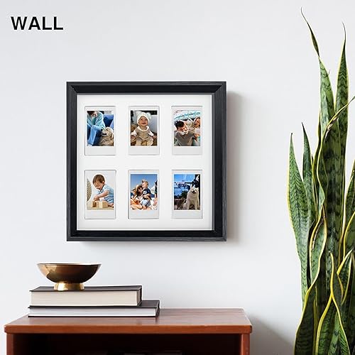 Miniatura 5 de CAIYOULE Marco Polaroid de madera para fotos de Instax Mini de 2 x 3 o 4 x 6 pulgadas, marco de fotos Instax Collage con múltiples aberturas para