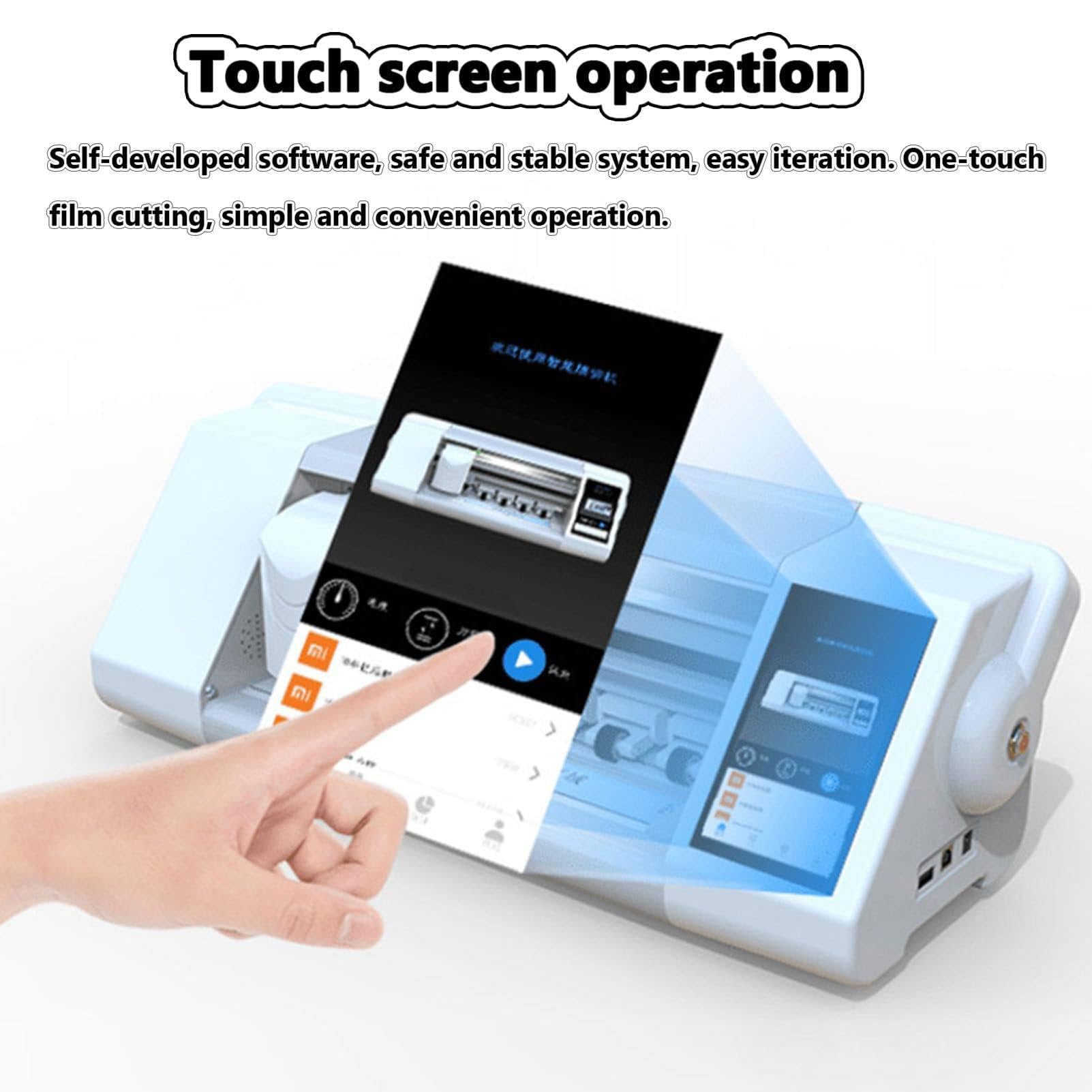 Macchina Intelligente Automatica per Il Taglio di pellicole, Macchina per Il Taglio di pellicole idrogel, Oltre 20.000 Modelli integrati, Supporta 17 Lingue, per telefoni cellulari e Tablet