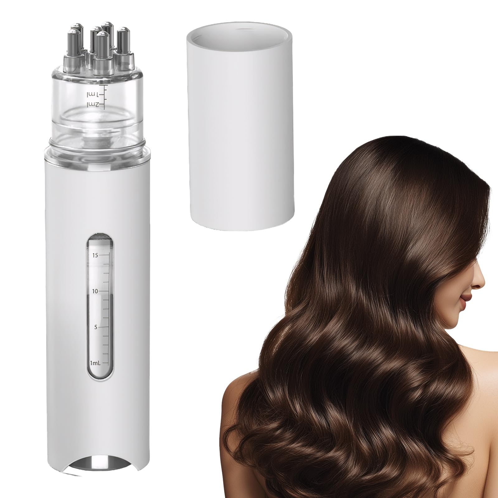 Haaröl Applikator,Scalp Applicator 2-in-1 Haarpflege,öl Applikator Haare Wasserdicht & Leicht Reinigbar,Kopfhaut Applikator Flasche für Minoxidil & ätherische öle,für Haarbehandlung