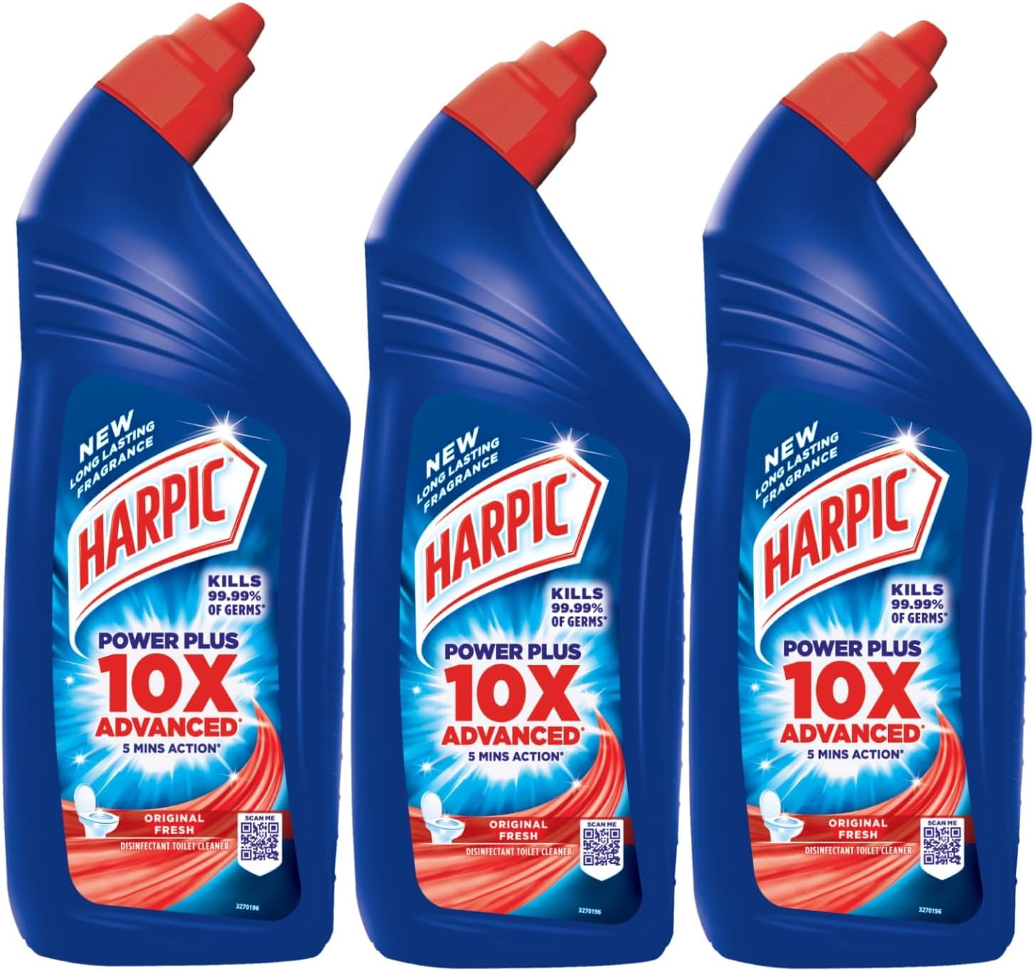 Powerplus Disinfectant Toilet Cleaner, Original - 1 L (Pack of 3)