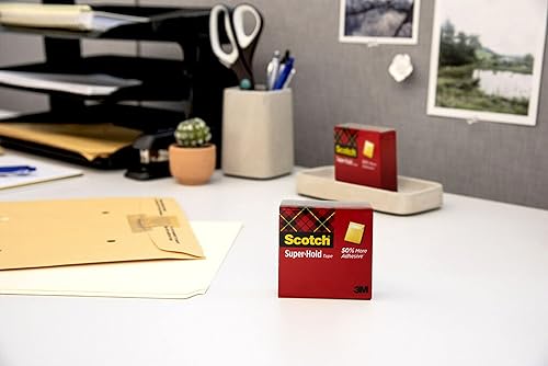 Miniatura 9 de Scotch Cinta superfija, 6 rollos, acabado transparente, 50% más adhesivo, favorito de confianza, 34 x 1000 pulgadas, en caja (700K6)