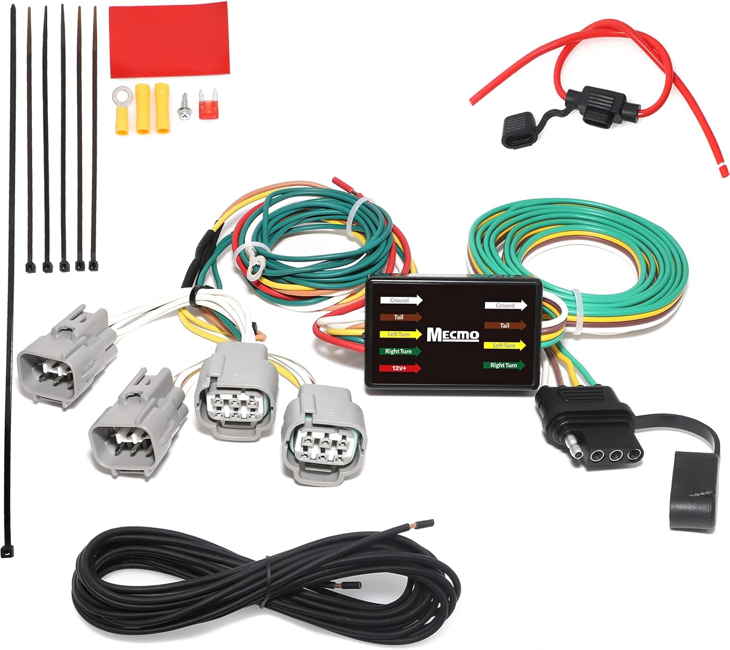 MECMO 4Pin Trailer Wiring Harness for 20142018 Jeep