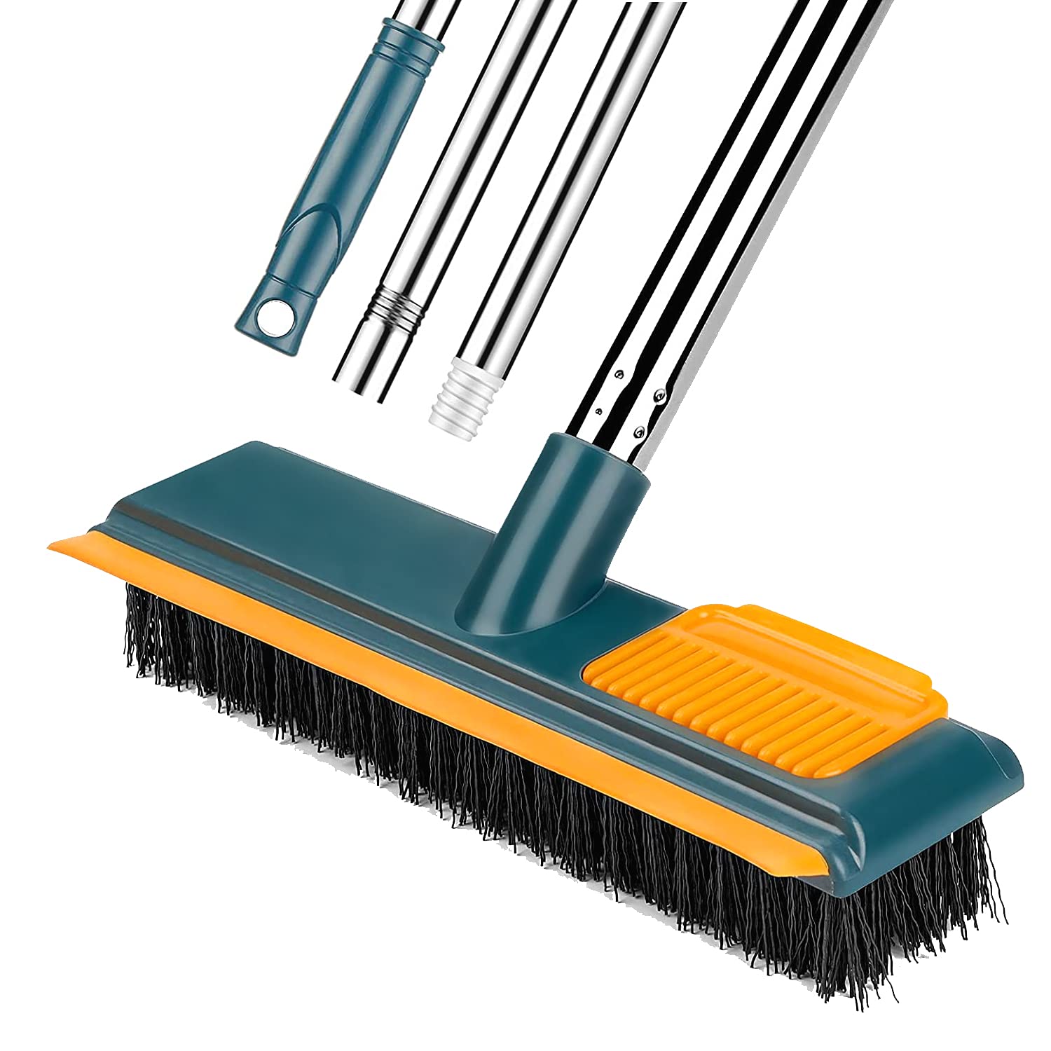 Dowitter Floor Scrub Brush, 2 in1 Floor Srubber Cleaning Groud Brush with Comb Teetch and Squeegee, Cleaning Brushes for Deck, Bathroom, Tub, Tile, Grout, Kitchen, Swimming Pool, Garages and Wall (B09BR8HC21) Amazon Price History, Amazon Price Tracker
