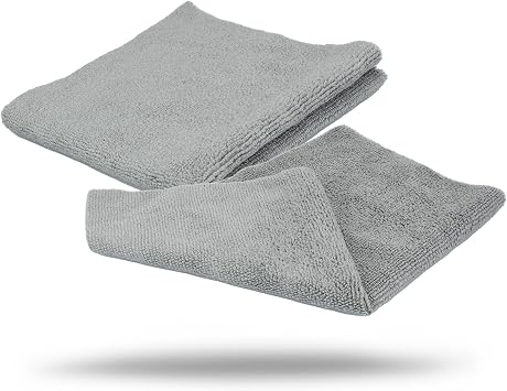 Maxshine 50-Pack Universal Microfiber Edgeless Utility Towels 12x12 260GSM | Lint-Free, Scratch-Free Cleaning Cloths for Auto, Boat, Marine, Garage, Home & Professional Detailing Use