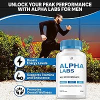 Vista 2 de Alpha Labs - Cápsulas para hombres, píldoras de complejo vitamínico AlphaLabs, fórmula oficial de Alpha Labs, suplemento dietético LabsAlpha
