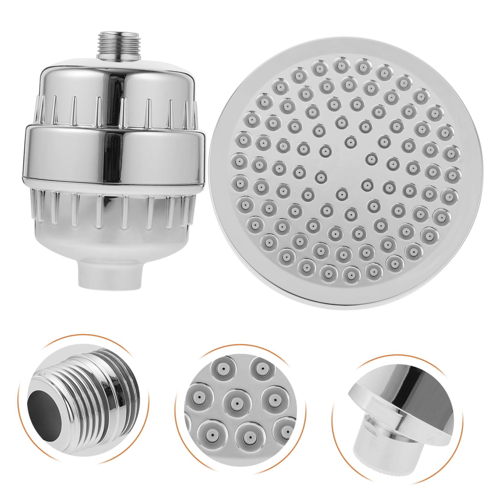 Alipis Duschkopf mit Wasserfilter für Hartes Wasser Drehbarer Duschkopf mit Mehrschichtfilter für Sauberes Duschwasser Hochwertiger mit Kugelgelenk