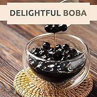 Vista 6 de US Boba Co Perlas de Tapioca Sin Azúcar, Fáciles de Cocinar, Bolas de Tapioca Boba para Té con Leche, Café y Cobertura de Postre, Hecho Fresco