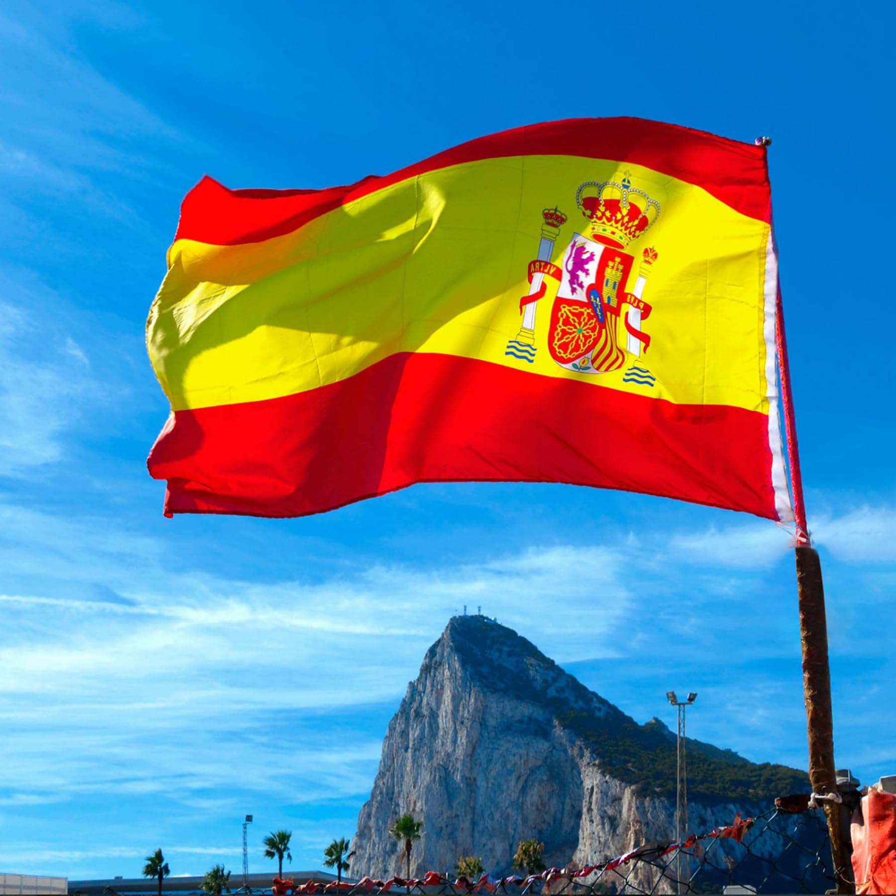 10 Banderas Nacionales Europeas 90x150 cm para Hoteles, Resorts y Organizaciones Exteriores - Colgar