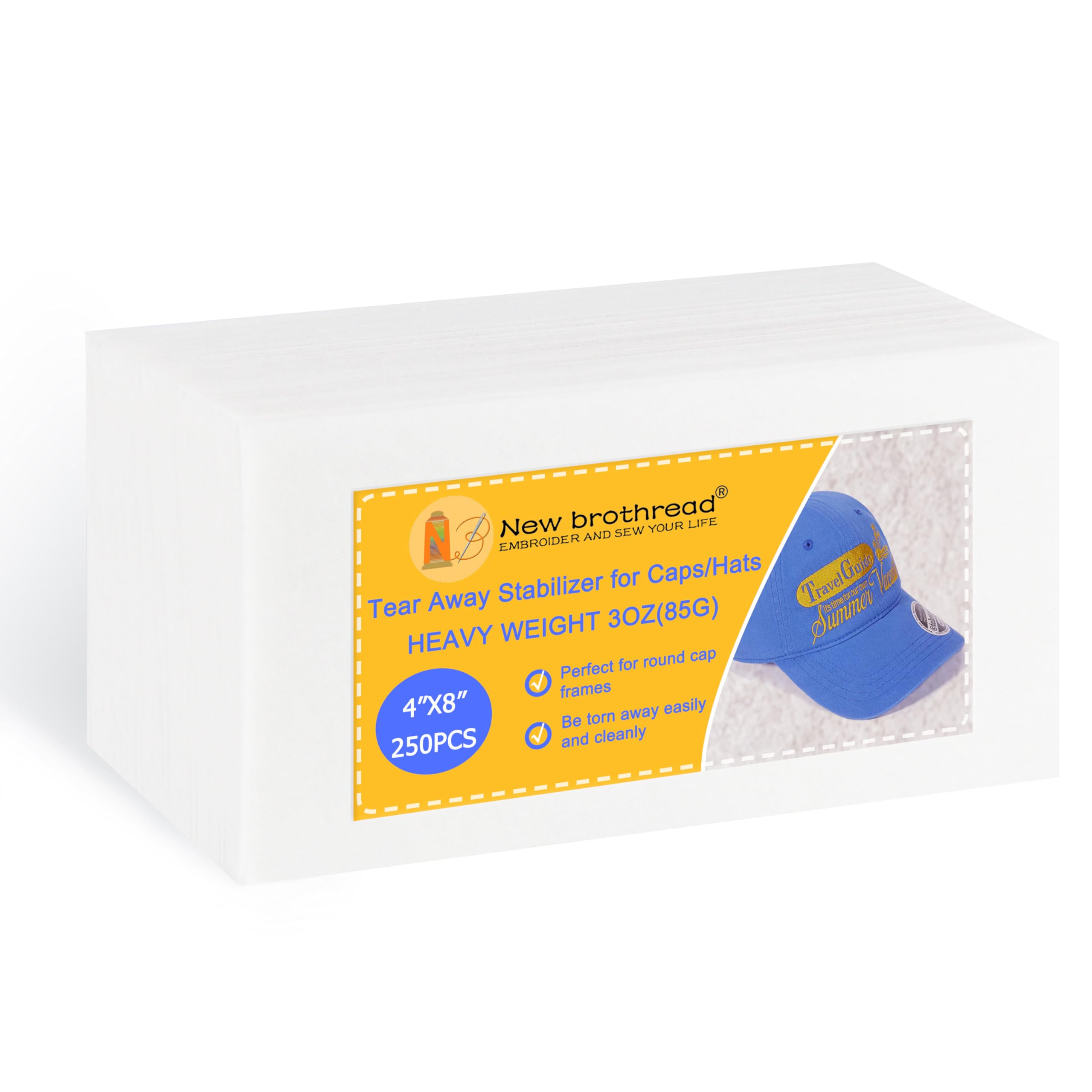Amazon.com: New brothread Tearaway Embroidery Stabilizer Backing
