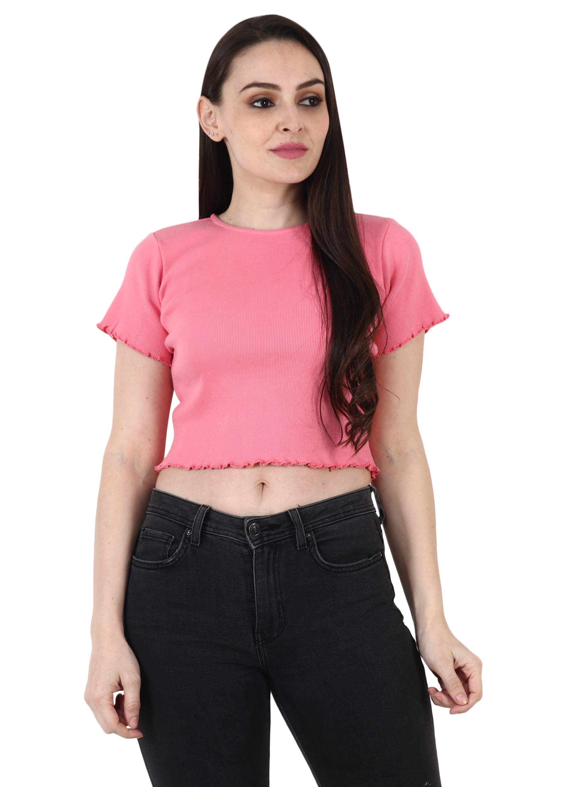 fairiano Women's Half Sleeve Crop Top-picture-52
