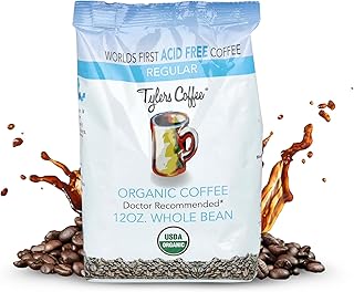 Tyler’s Coffee Organic Whole Bean Coffee – 100% Arabica Medium Roast – 12 oz, Single Origin, Smooth & Balanced Flavor