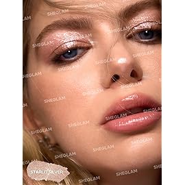 SHEGLAM Crystal Jelly Glaze Stick Eye Shadow Stick Eyeliner Brightener Pencil Crayon with Brush Easy to Blend Long Lasting Shimmer Eyeshadow-Starlit Silver