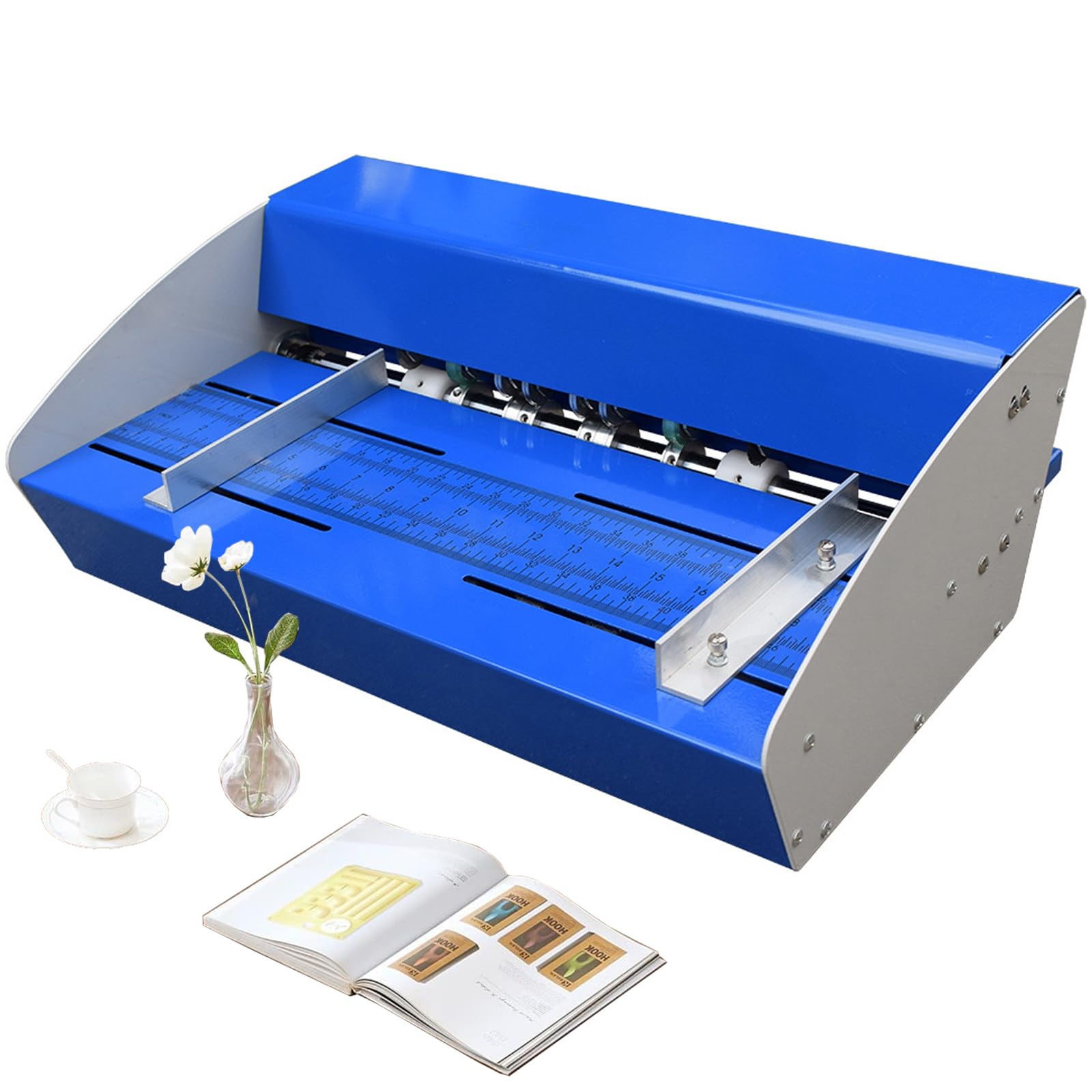 Máquina eléctrica multifunción para hendido, Corte de Papel y Troquelado para Documentos, Tarjetas, Invitaciones y entradas.