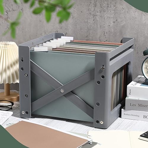 Miniatura 6 de Yaomiao Paquete de 36 carpetas colgantes tamaño carta de 1 pulgada, carpetas colgantes reforzadas de capacidad adicional con pestañas diseñadas para