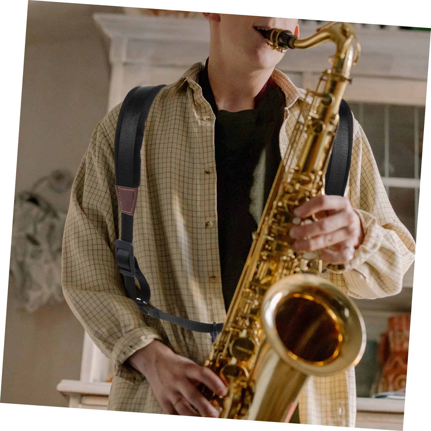 Hemoton Sax Neck Strap Chest Harness Saxophone Shoulder Strap Boys and Girls Replacement