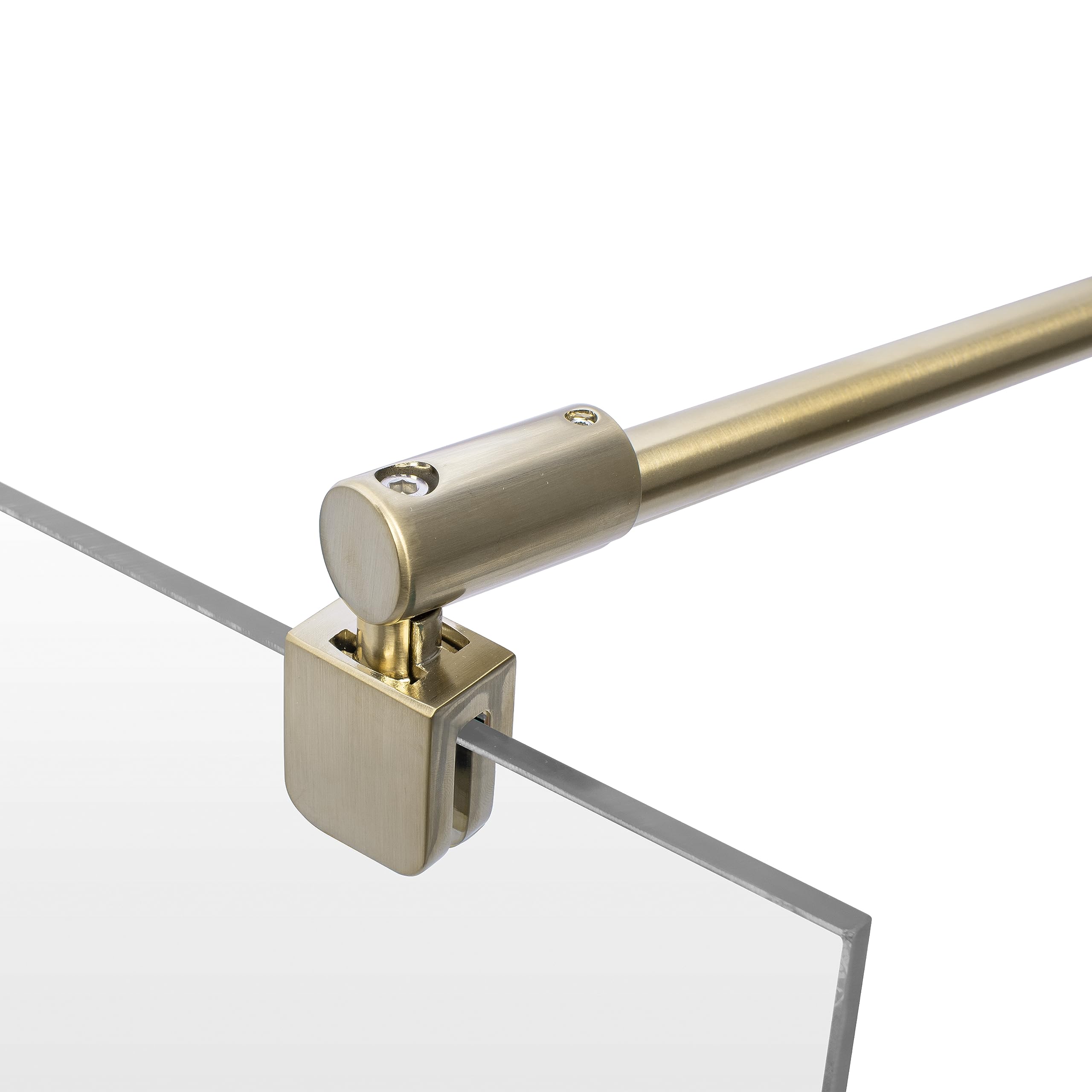 Schulte barre stabilisation 122cm or brossée recoupable douche verre 5/8mm | pour paroi porte de 5 à 8mm
