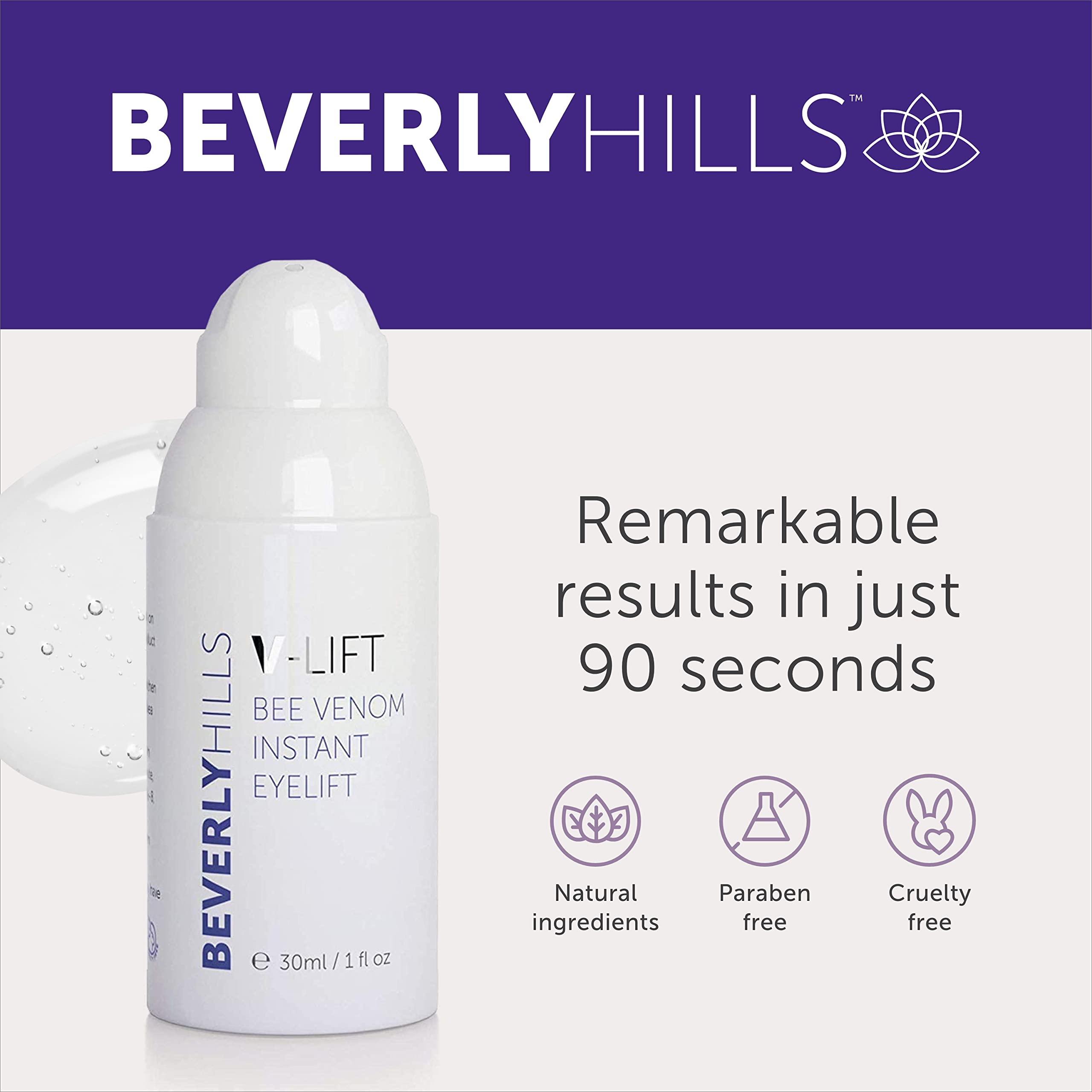 Beverly Hills VLift Instant Eye Lift and Eye Tuck Bee Venom Serum for