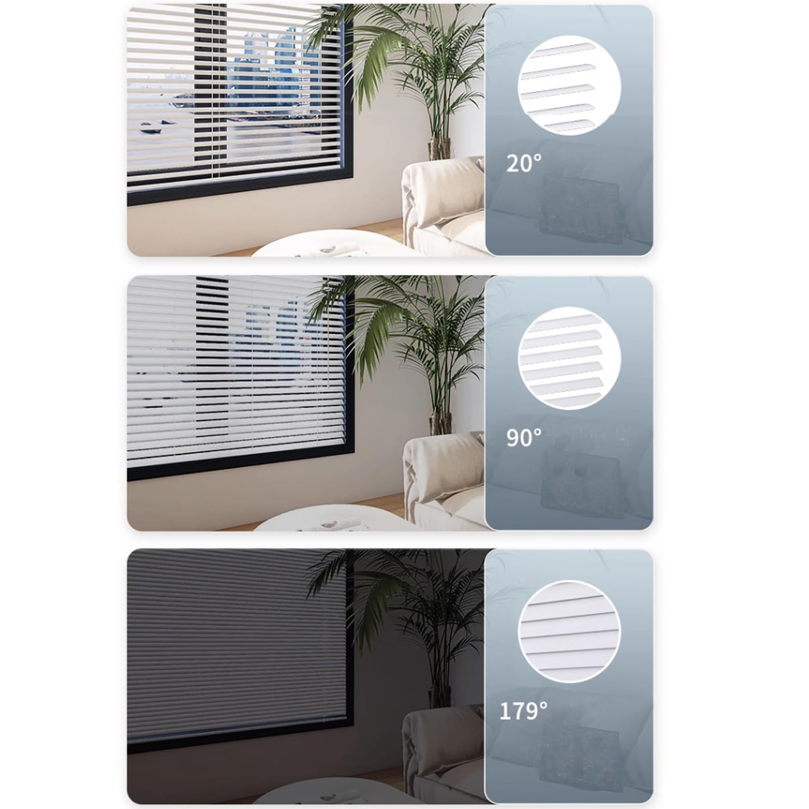 Aluminiowe żaluzje weneckie 65 cm x 220 cm, 25 mm, metalowe listwy, bez wiercenia, łatwe dopasowanie, rolety okienne, do domu i biura, białe, nowoczesny design, regulowane sterowanie światłem