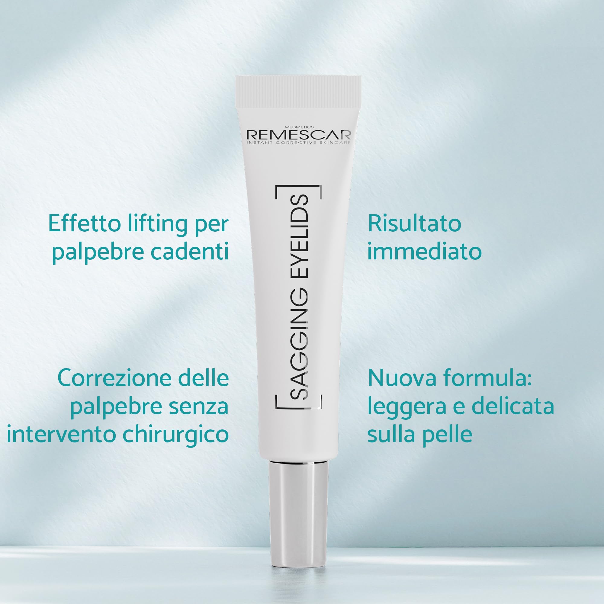 Remescar Palpebre Cadute 8ml - Crema Effetto Lifting Per Ridurre le Borse Clinicamente Testata - Crema Occhi