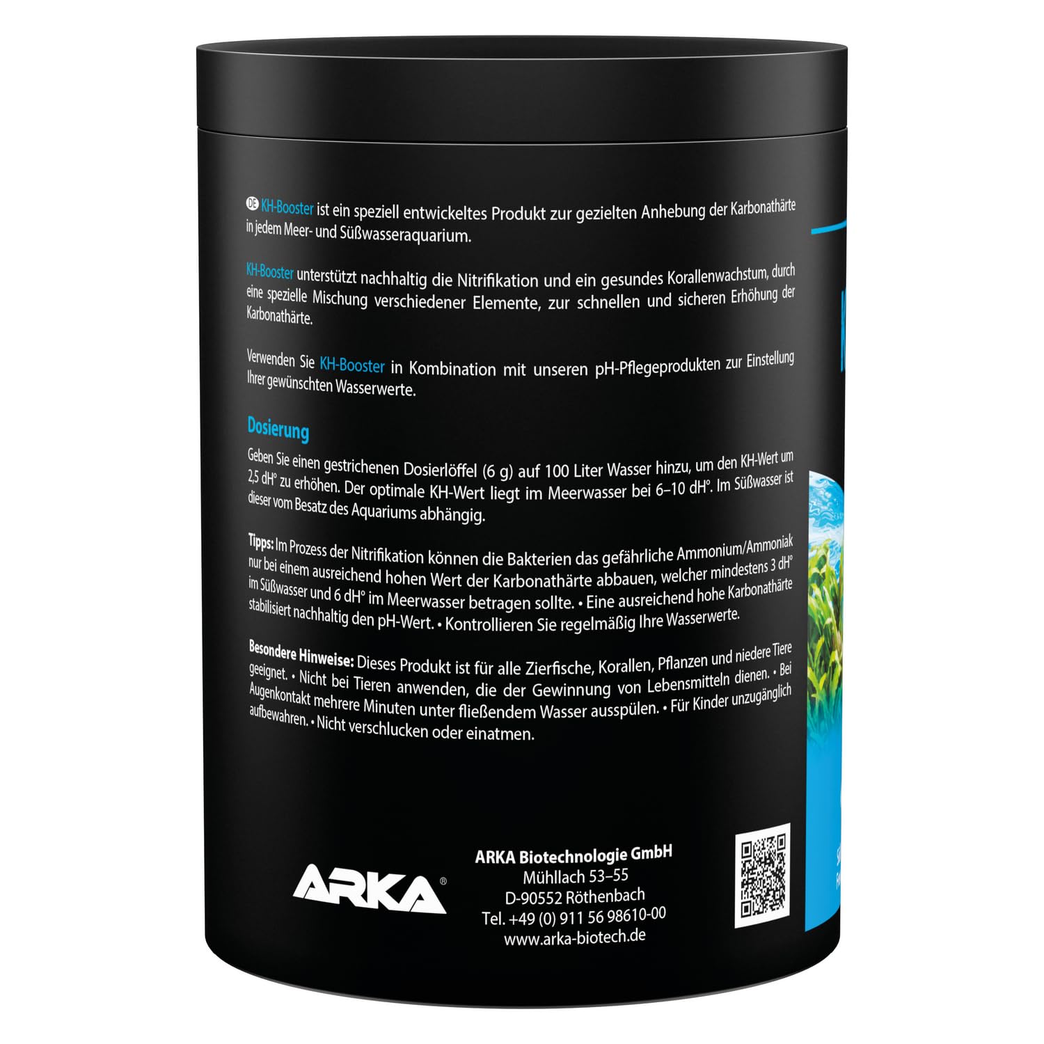 MICROBE-LIFT KH Booster – podwyższenie twardości węglanowej KH do akwarium słodkowodnego i morskiego z przydatnymi bakteriami, 1000 g