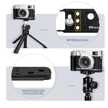 Amazon | X100VI メタルハンドグリップ、ソリッドハンドグリップ