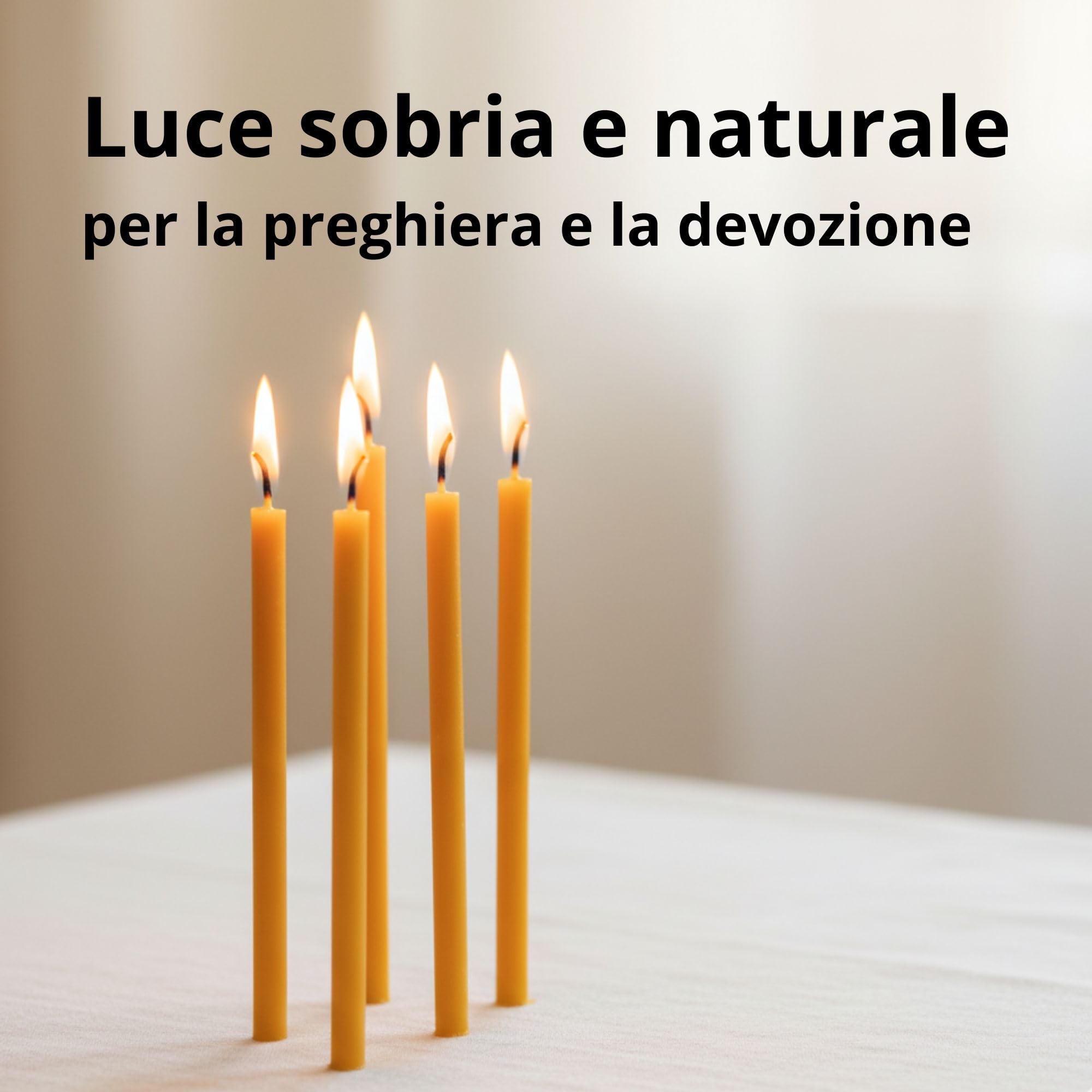 700 Candele Sottili in Cera d’Api Naturale 16cm x 5mm – 40 Minuti Combustione Pulita Senza Fumo e Gocciolamenti – Per Preghiera, Altare e Devozione – CanBee