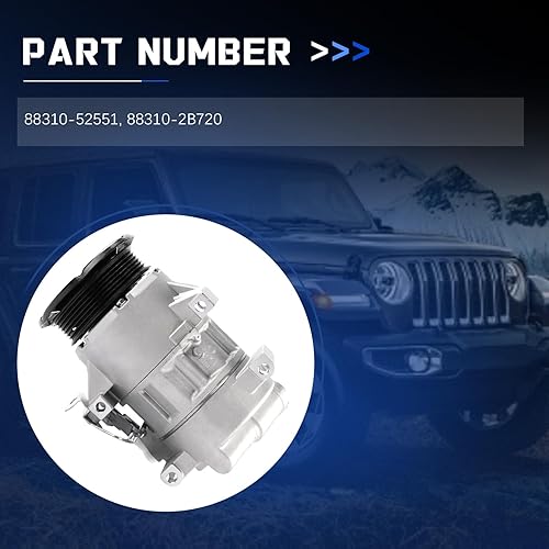 Miniatura 2 de 5SER09C AC Compressor 6PK Air Conditioning with Clutch Assy 88310-52551 88310-2B720 for Yaris 1.3 ，AC Compressor Replacement Parts 8831052551