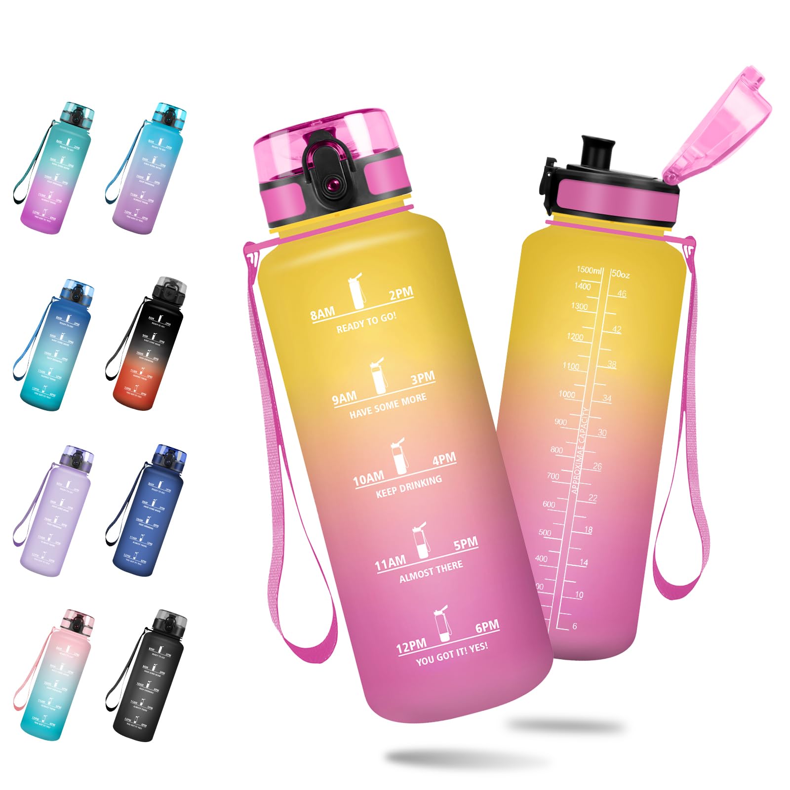 Bouteille d'eau anti fuite 1,5L pour en finir avec les pannes d'hydratation