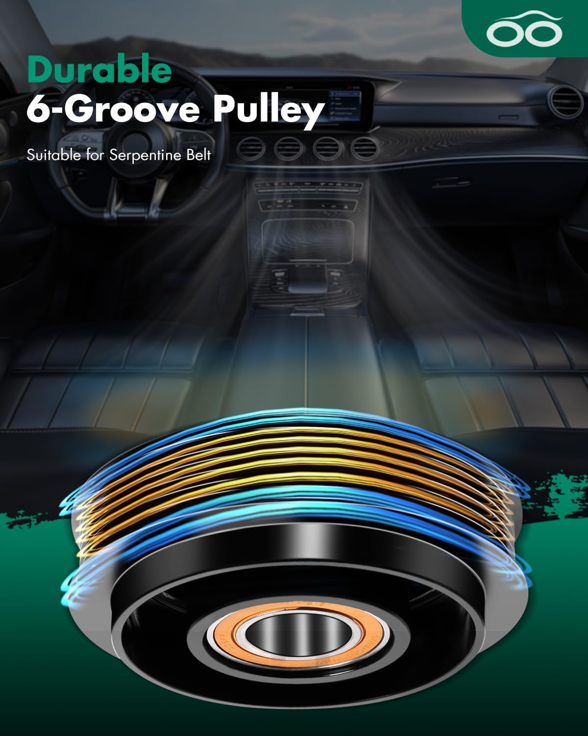 SCITOO AC Compressor Clutch Fit for Jeep Liberty 3.7L 2006 2007 2008, for Dodge Nitro 3.7L 4.0L 2007-2008