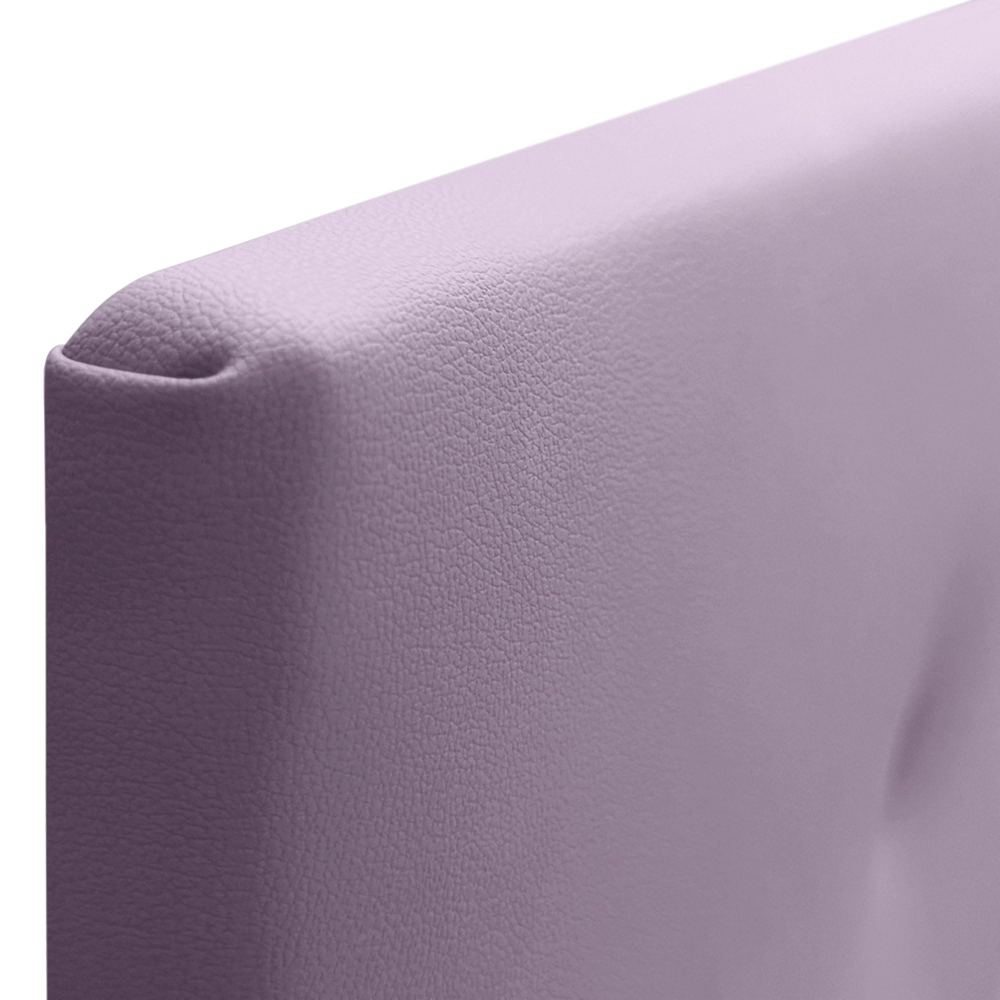 DHOME Cabecero de Polipiel o Tela Acualine Liso con Botones Tapizado de Alta Gama Cabezal Lujo Cama Dormitorio Moderno Acolchado (Polipiel Lila, 135x50cm (Camas 120/135/140))