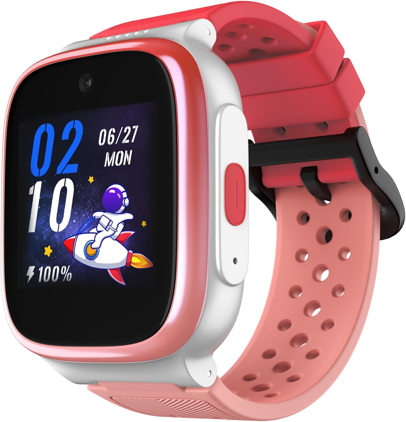 Noise Explorer Kids Smart Watch with GPS Tracking, 2-Way Video & Voice Calling, Safe Zone Alert, School Mode, SOS, Habit Formation, App for Parents (Wonder Pink)