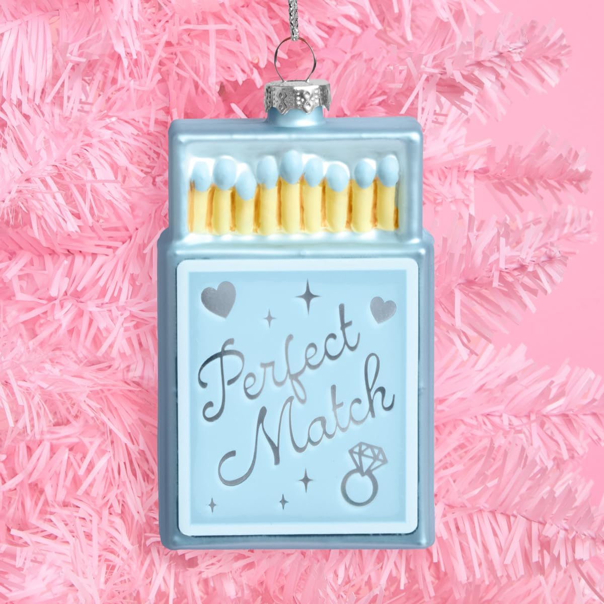 Amazon.com: xo, Fetti Perfect Match Matchbox Ornament, Blue ...