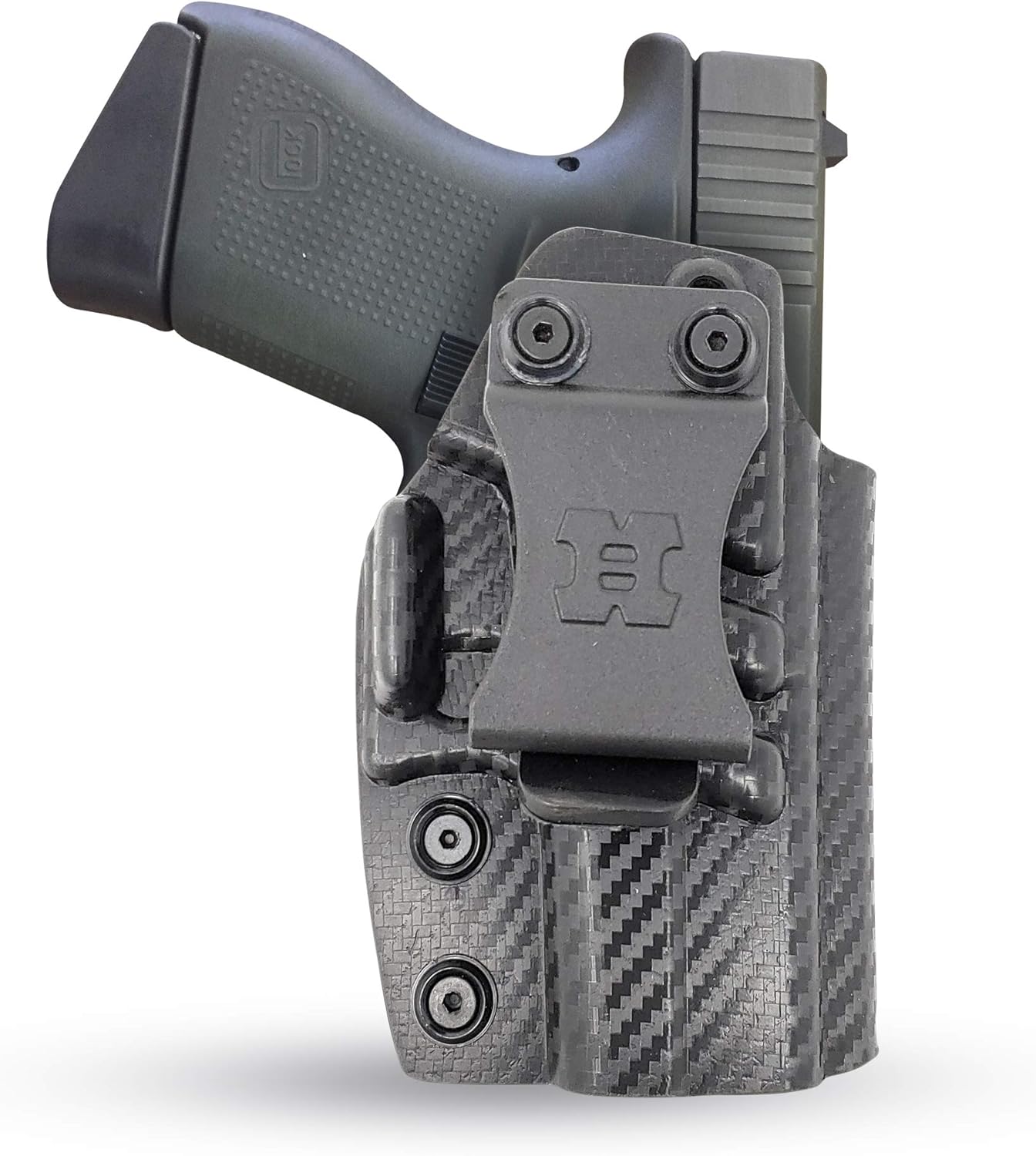 Houston Gun Holsters IWB Kydex Holster Carbon Fiber Fits Glock 43