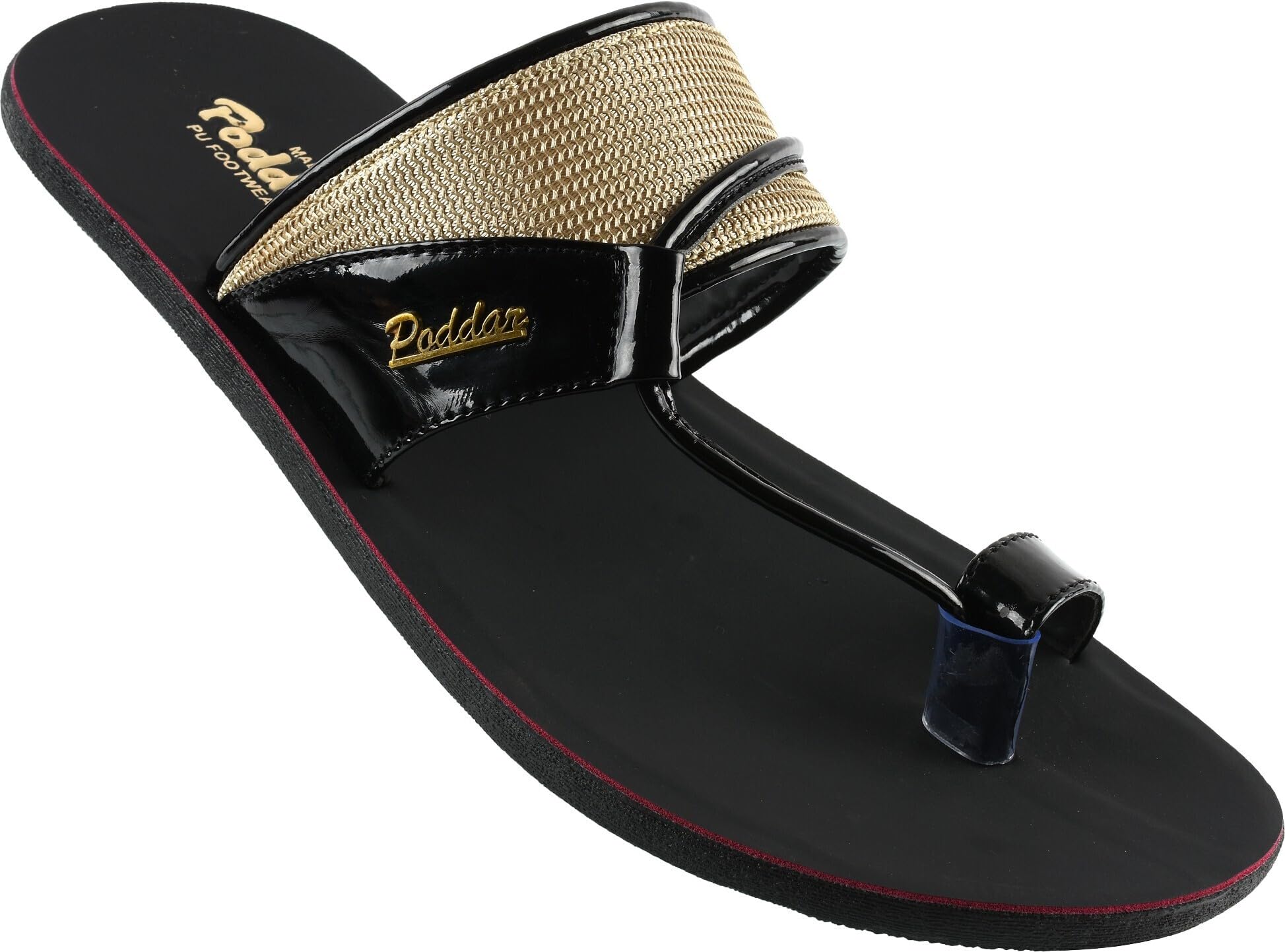 Poddar Men’s Flat Sandals – Stylish Toe Ring Slip-On Chappal for Casual, Party & Ethnic Wear-picture-10