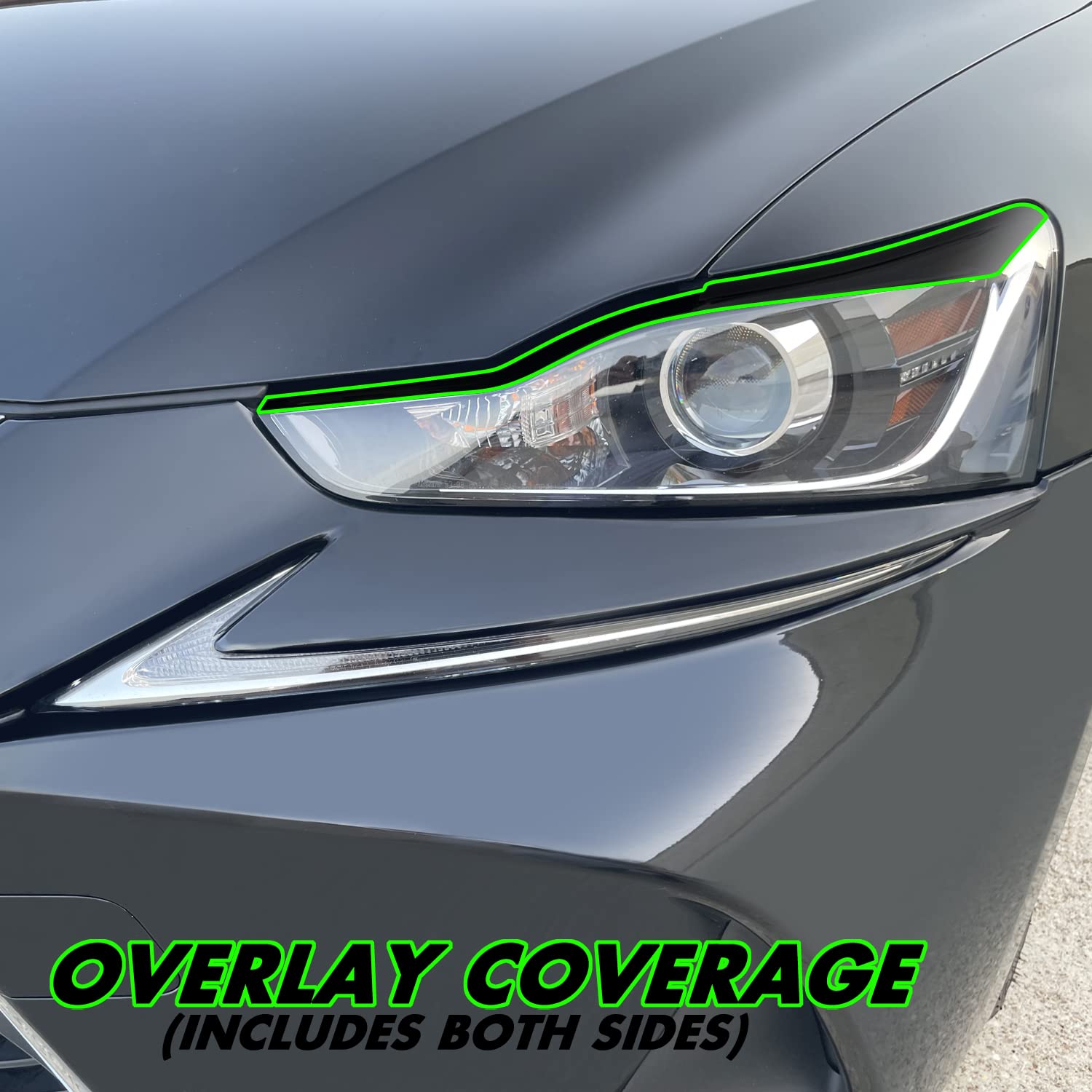 2019-2023 Audi Q3 | Headlight Side Marker PreCut Vinyl Overlays