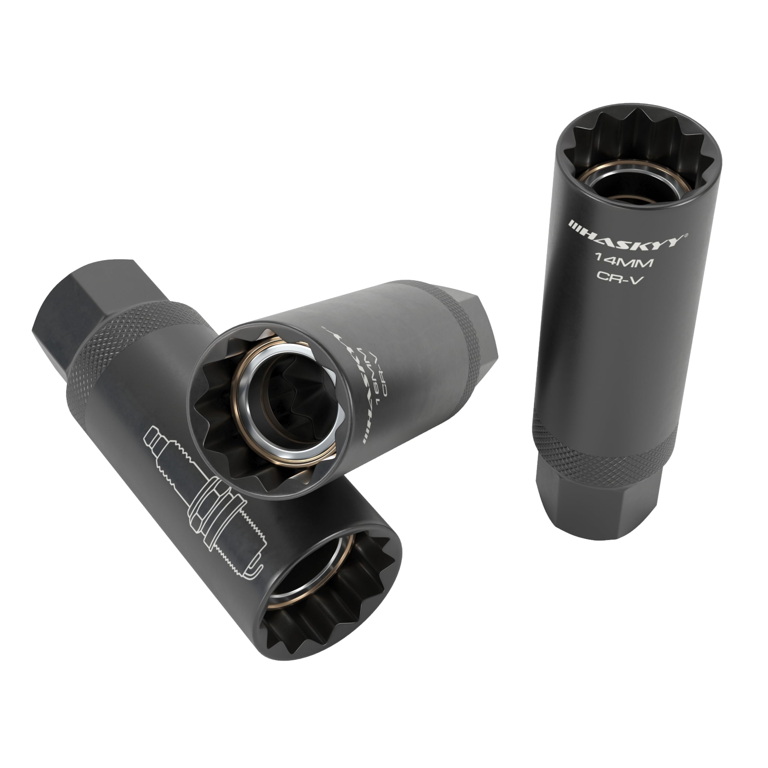 HASKYY 10-tlg Ratschenschlüssel-Set I 8-19mm Gabelschlüssel Ratschen