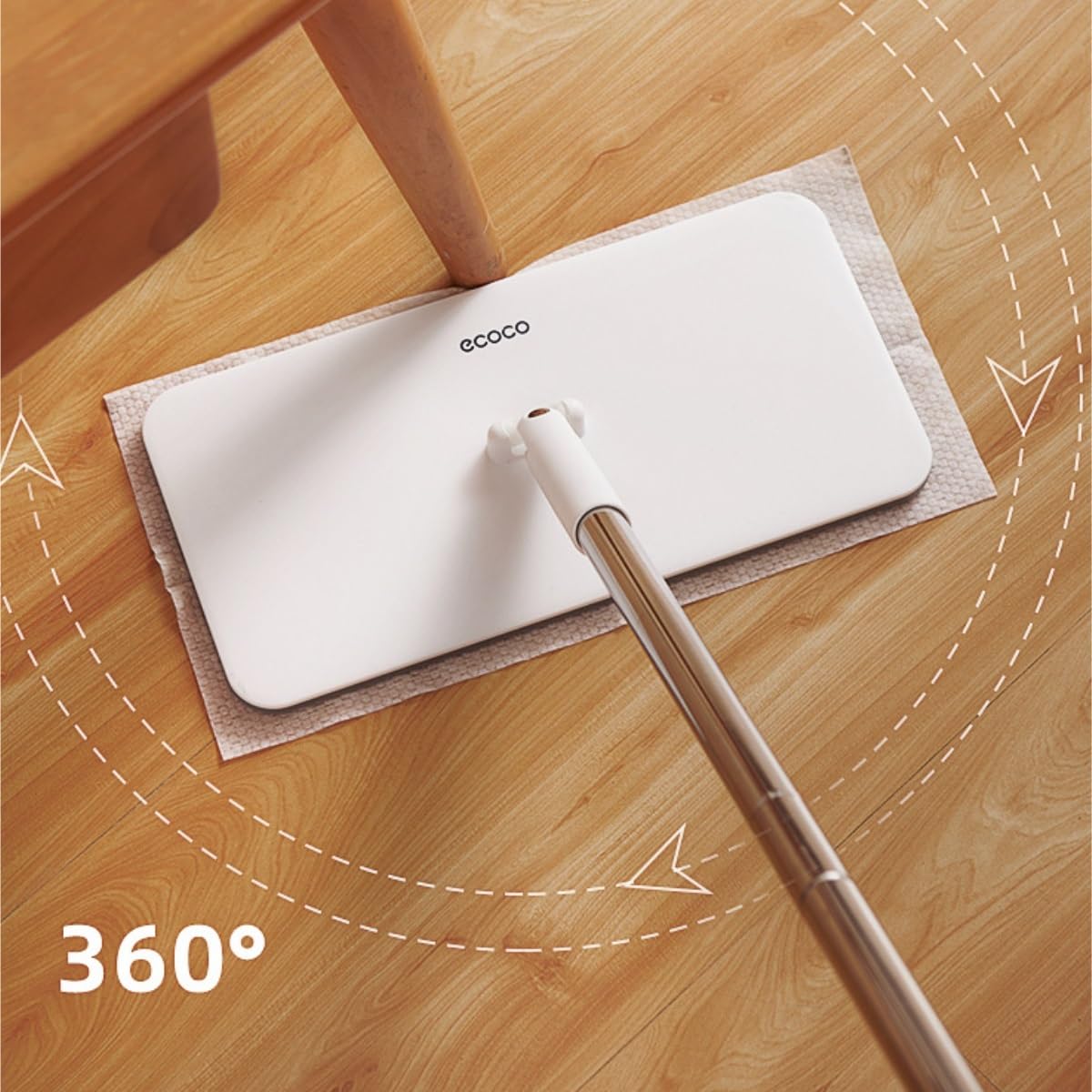 Mopa Mop Mopas Fregona Herramientas De Limpieza Doméstica Estáticas, Artefacto Perezoso, Fregona Plana For Lavar A Mano El Piso De Madera Trapeador de Limpieza
