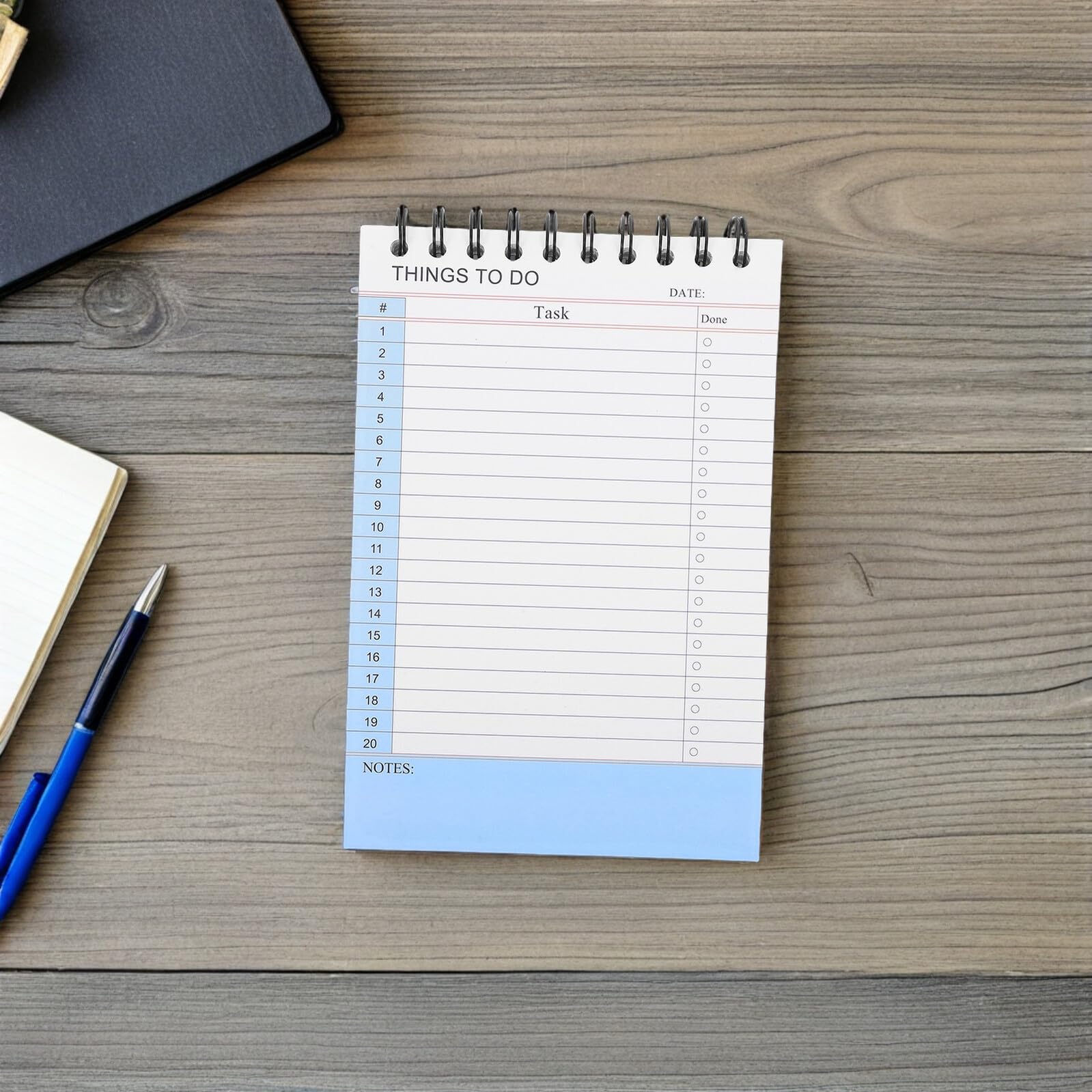 Cabilock Planificador de Trabajo Cuaderno Espiral 2 Unidades con Diseño Minimalista y Secciones de Notas Rayadas para Oficina Hogar
