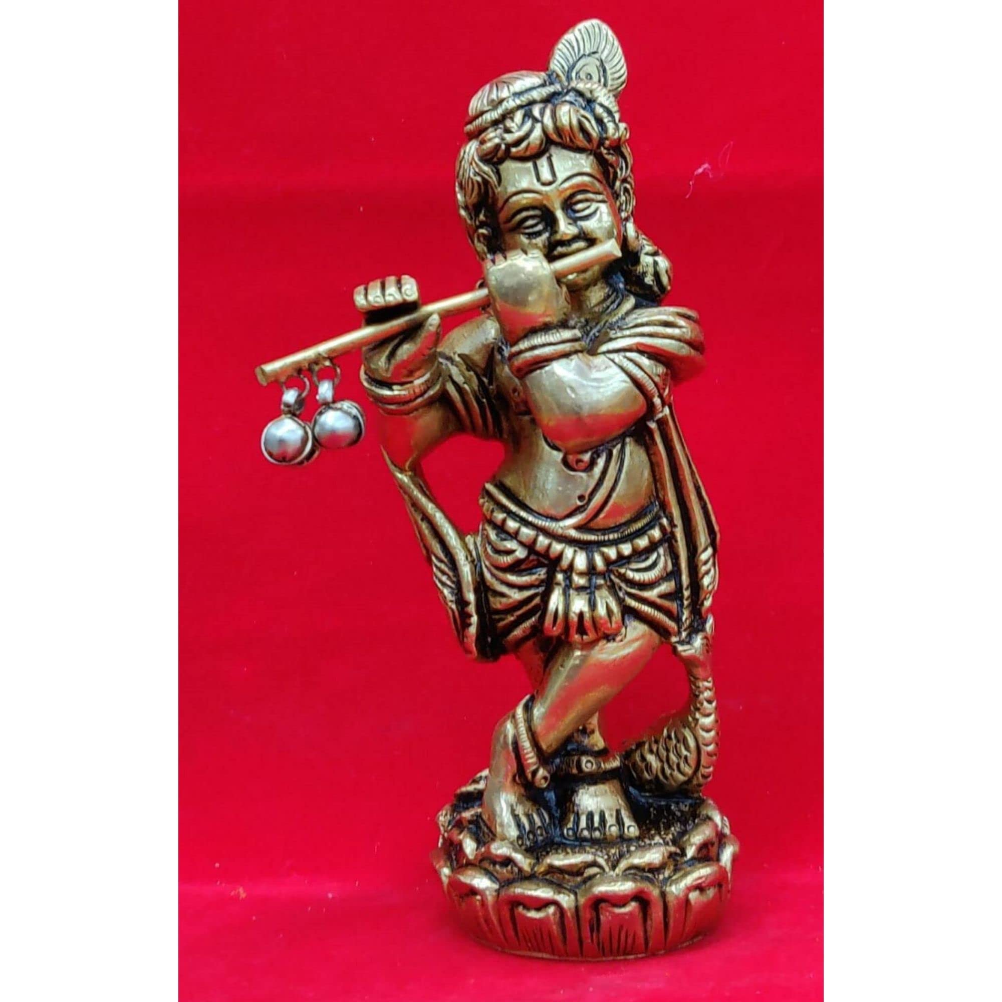 Buy AtoZ India Cart Small Krishna Statue Brass Krishna Sculpture Indian