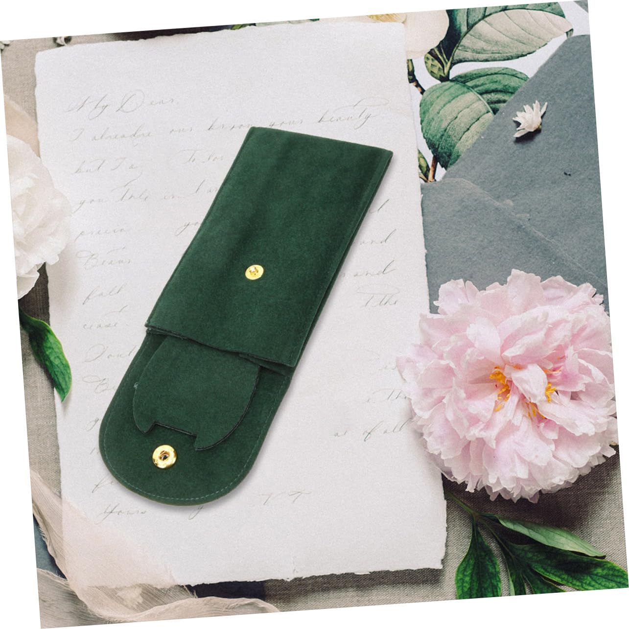 UKCOCO 5 Sätze Aufbewahrungstasche Ansehen Für Tragen Wasserdicht Sprechen Beutel Reise-uhrentasche Ausstellungstasche Ansehen Flusenuhrentasche Flanell Green 2 Stück * 5