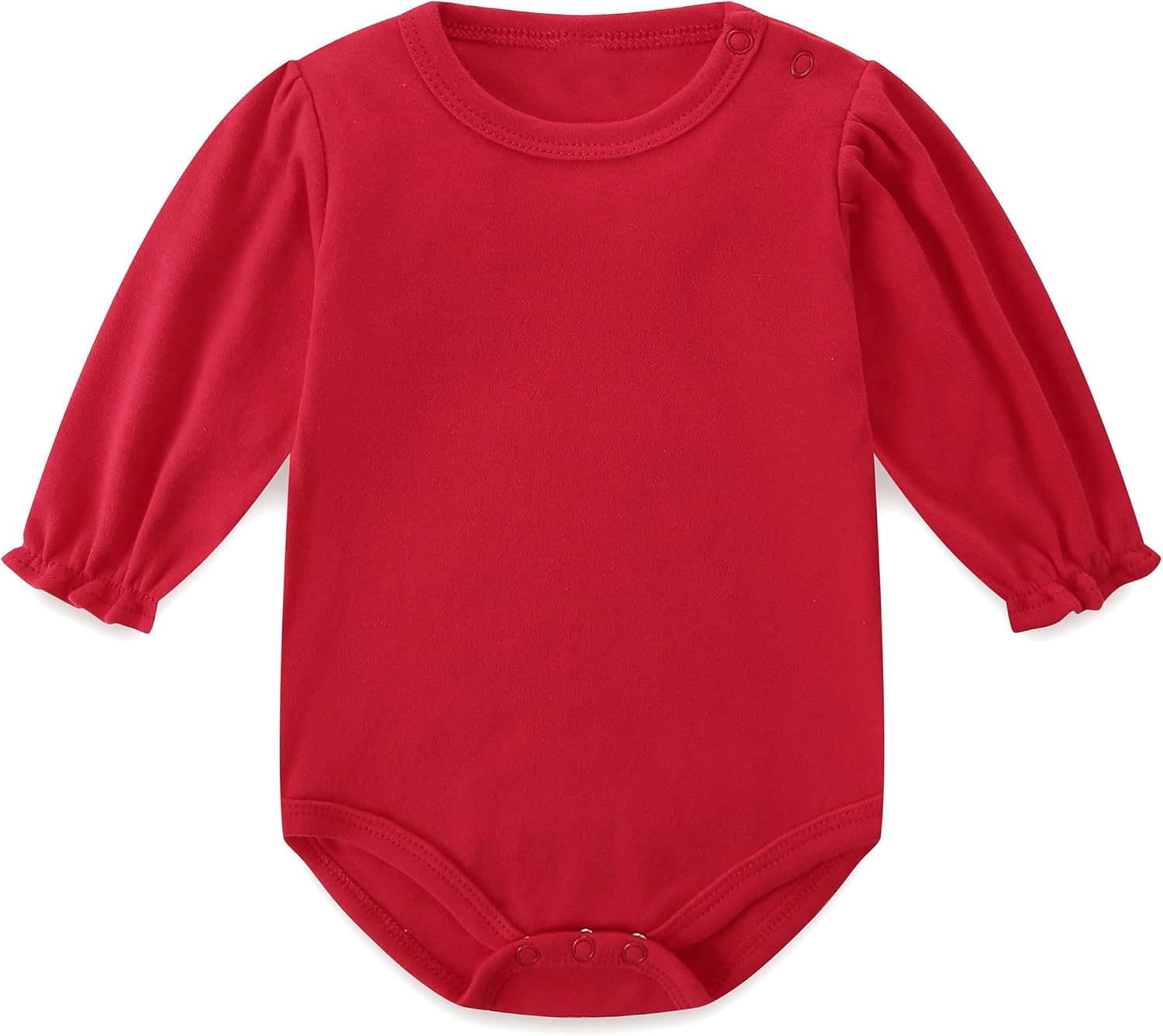 Baby Boy Long Sleeve Bodysuit 100% Cotton Ruffle Onesie Girl 0-24 Months Romper